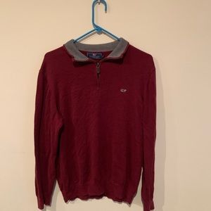 Mens vineyard vines polo quarter zip